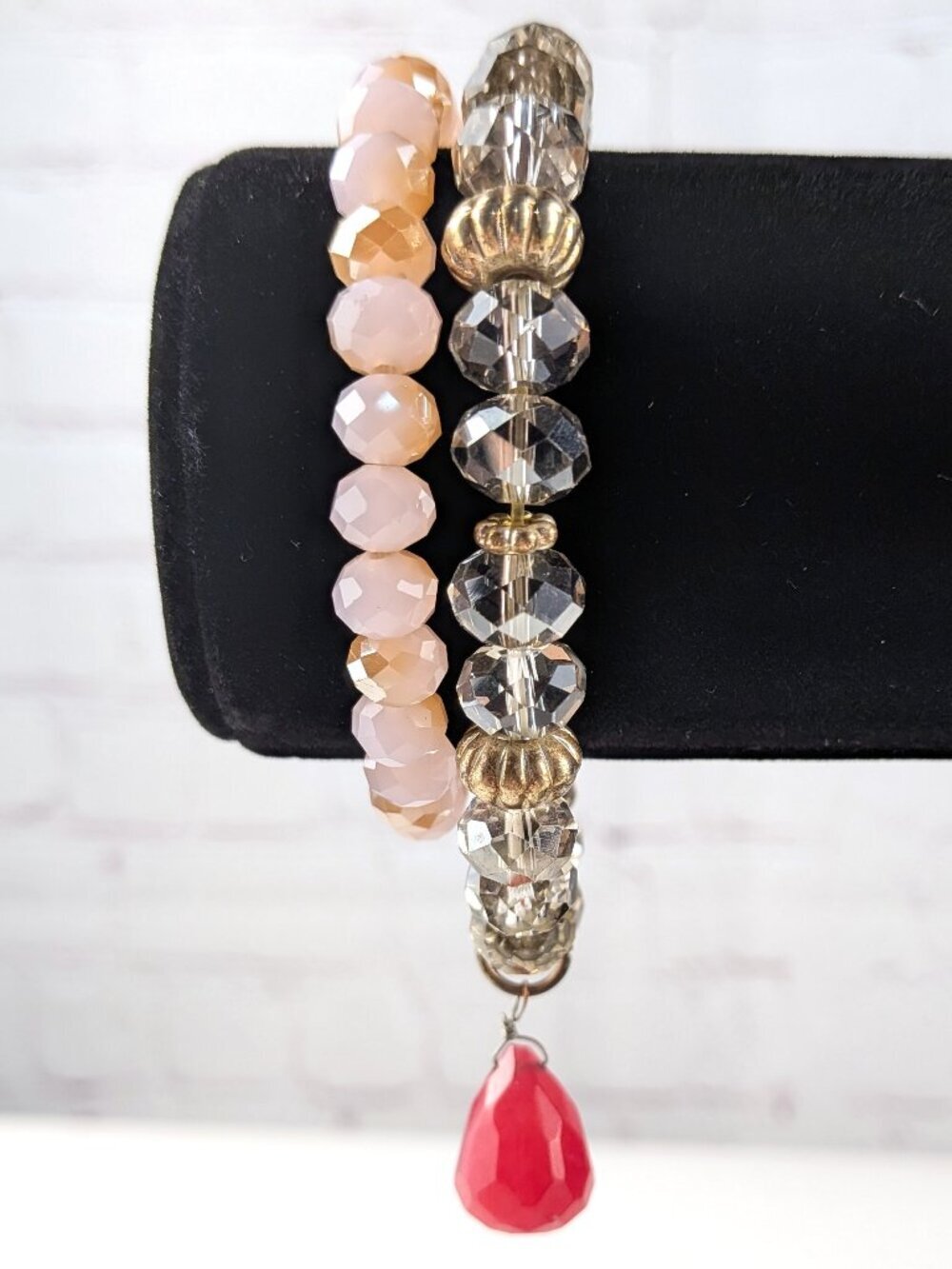 Sparkly Beaded Bracelets Lot of 2